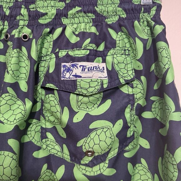 trunks surf and swim co Mens XL Sea Turtle Swim Trunks Preppy Coastal Resort - Picture 5 of 7